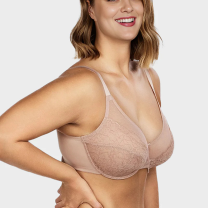 Berta® Full Coverage Lace Minimizer Bra